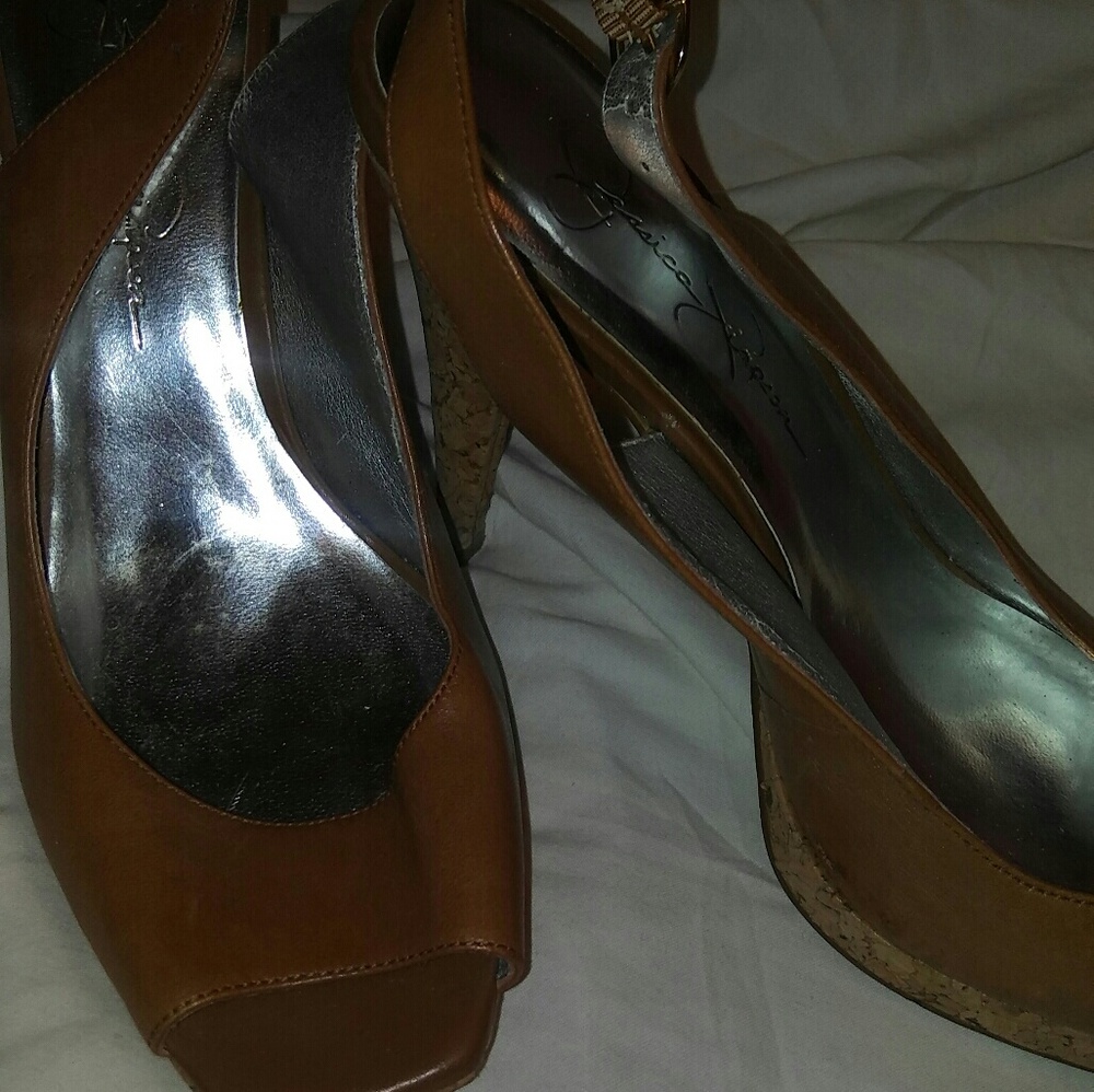 Jessica Simpson cork heels